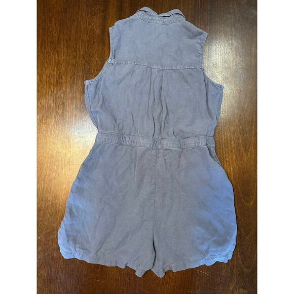 Nicole Miller Linen Romper Women Large Lightweight Spring Summer Comfy Beach - Picture 4 of 8